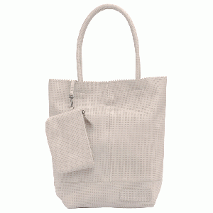 Zebra Trends - Zebra Natural Shopper Light Grey met gaatjespatroon