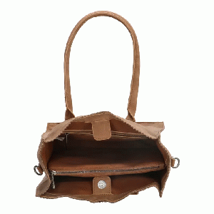 Zebra Natural Bag Rosa Camel Suedine