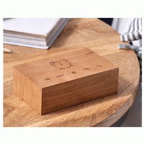 Gingko - Flip Click Clock Cherry