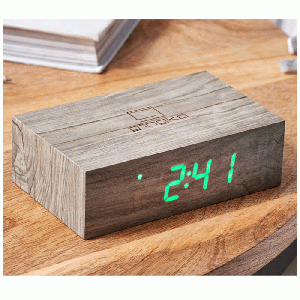 Gingko - Flip Click Clock Ash