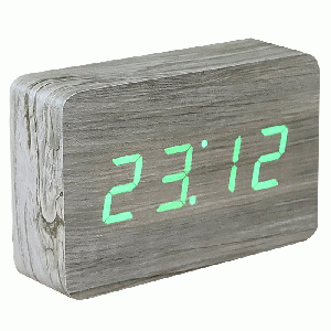 Gingko - Brick Click Clock Ash