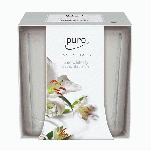 Geurkaars Ipuro White Lily 125 gr