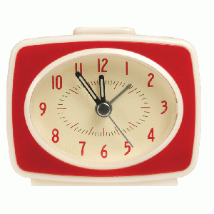 Rex London - Retro wekker TV Style rood