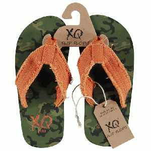 XQ Footwear - Flip Flops Teenslippers Boys army green - maat 27/28