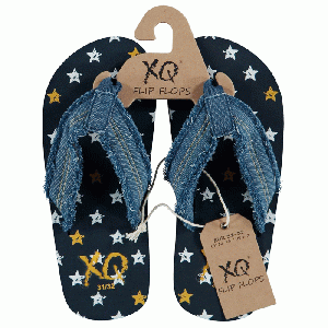 XQ Footwear - Flip Flops Teenslippers Jongens stars navy - maat 27/28