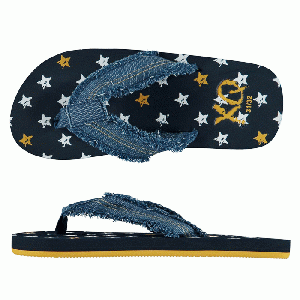 XQ Footwear - Flip Flops Teenslippers Jongens stars navy - maat 25/26