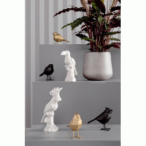 Statue Bird Small White