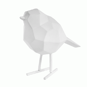 Statue Bird Small White