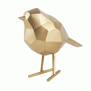 Statue Bird Small Gold