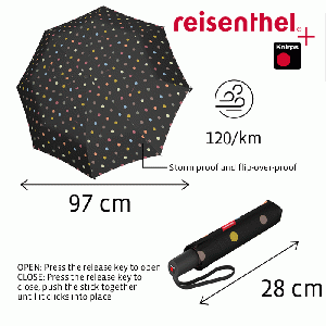 Umbrella Pocket Duomatic opvouwbare paraplu - Dots