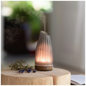 Serene House - Twilight Grey Glass Ultrasonic Aroma Diffuser