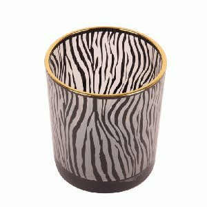 Theelichthouder Zebra Black & White 10 cm