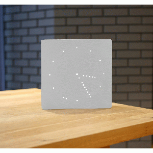 Gingko - Analogue Click Clock Aluminium