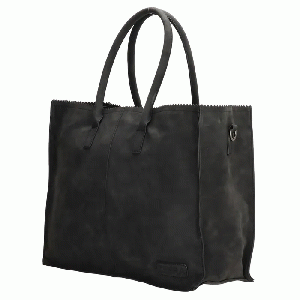 Zebra Natural Bag Lisa XL Zwart Suedine