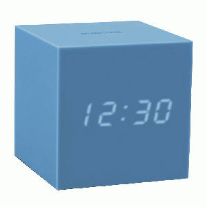 Gingko - Gravity Cube Click Clock Sky Blue