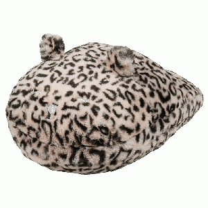 Voetenwarmer Giant Home Slipper Leopard roze