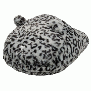 Voetenwarmer Giant Home Slipper Leopard grijs