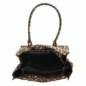 Zebra Natural Bag Rosa XL Leopard Suedine