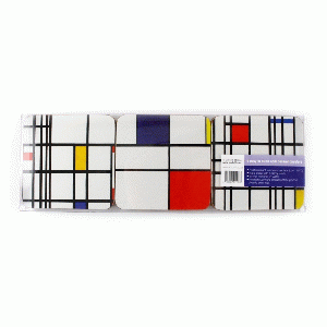 Onderzetters Mondriaan (6 stuks)