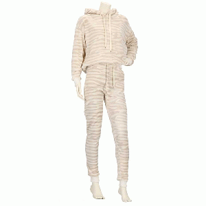 Huispak dames Zebra beige - maat S/M