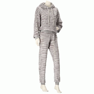 Huispak dames Zebra grijs - maat S/M