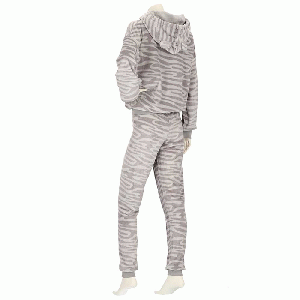 Huispak dames Zebra grijs - maat S/M