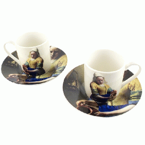 Museum Editions - Espresso set Vermeer - Het Melkmeisje