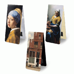 Magnetische boekenleggers Johannes Vermeer (3 stuks)