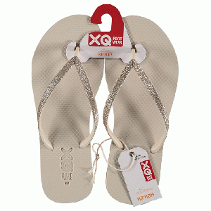 XQ Footwear - Flip Flops Teenslippers Dames glitter zand - maat 38