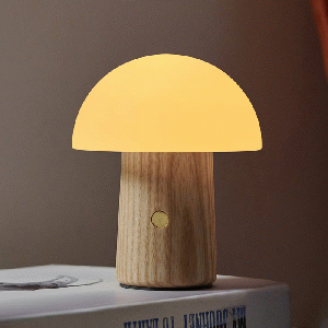 Gingko - Mini Alice Mushroom Lamp White Ash