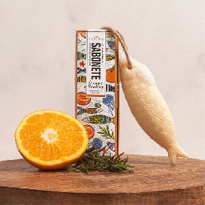 Sardine Soap-on-a-Rope Orange & Rosemary zeep 80 gr