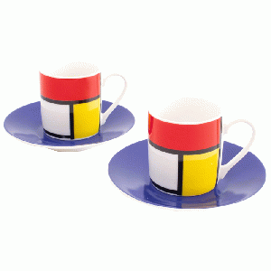 Museum Editions - Espresso set Mondriaan