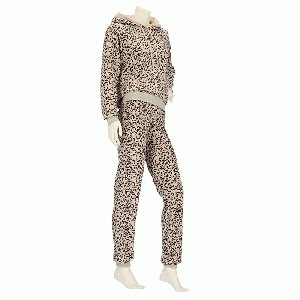 Huispak dames Leopard beige - maat S/M