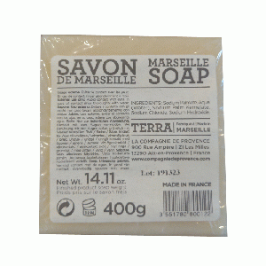 Savon de Marseille Cube Blanc Terra 400 gr