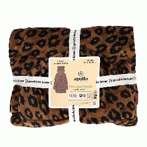 Huggle Hoodie dames Panter bruin - one size