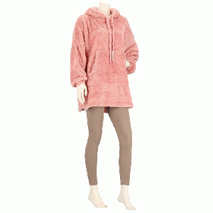 Huggle Hoodie dames Effen roze - one size