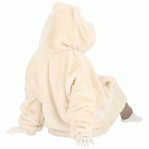 Huggle Hoodie Kids Effen licht beige - maat 128-158