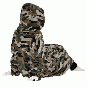 Huggle Hoodie Kids Camouflage groen - maat 128-158