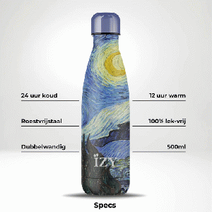 Van Gogh - Sterrennacht drinkfles RVS 500 ml