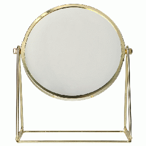 Make-up spiegel op frame (3x vergrotend) - goud