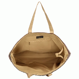 Strandtas Natural Life multi zwart