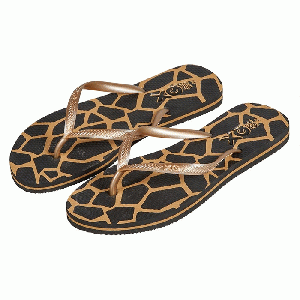 XQ Footwear - Flip Flops Teenslippers Dames animal goud - maat 38