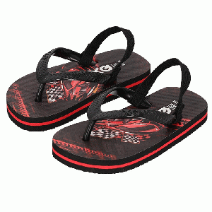 XQ Footwear - Flip Flops Teenslippers Boys Racewagen - maat 21/22 (met hakbandje)