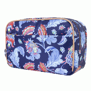 Chloe Pocket Cosmetic Bag - Blue Print