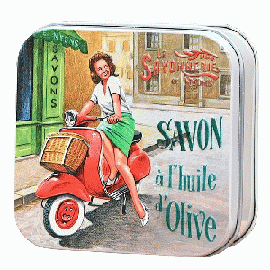 Parfums de Provence - Blikje Savon de Marseille zeep Scooter