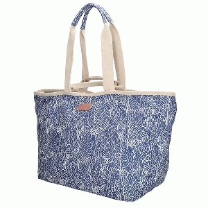 Strandtas Koraal blauw