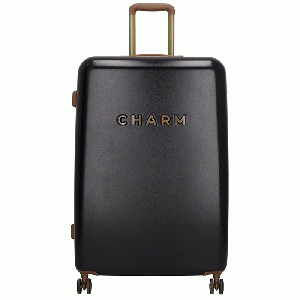 Charm London Travel Trolley Koffer L - Zwart