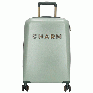 Charm London Travel Trolley Handbagage Koffer S - Lichtgroen