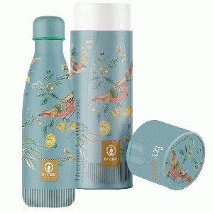 IZY Bottles - Pip Studio - Little Birds (blue) drinkfles RVS 500 ml