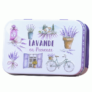 Parfums de Provence - Blikje Savon de Marseille zeep Lavande en Provence